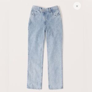 A&F Curve Love 90s straight ultra high rise